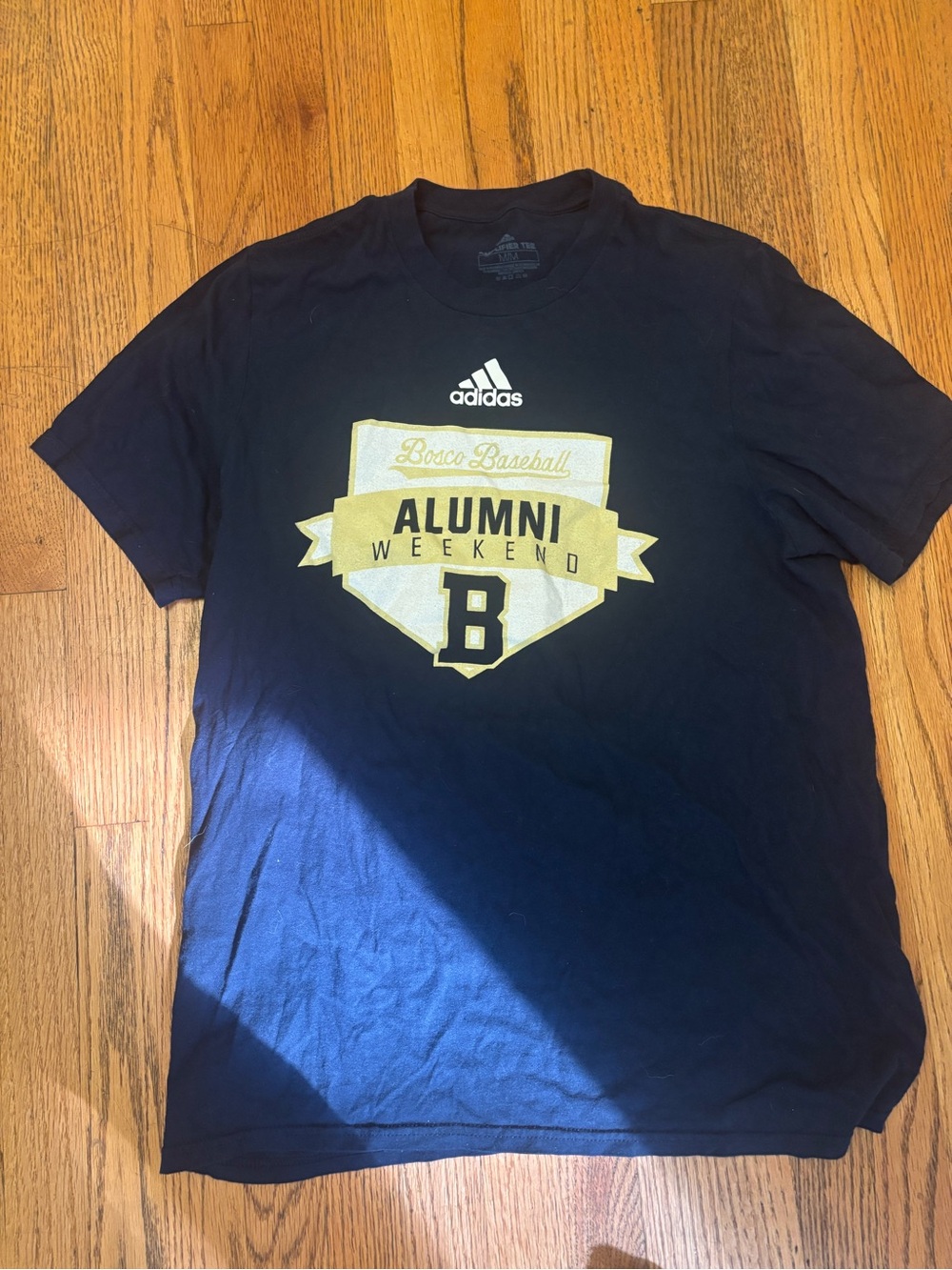 St John Bosco Braves High School Adidas Short Sleeve Baseball Top T-Shirt Alumni